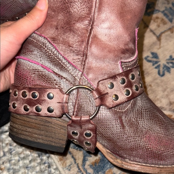 Studded Leather Ankle Boots - Picture 8 of 9